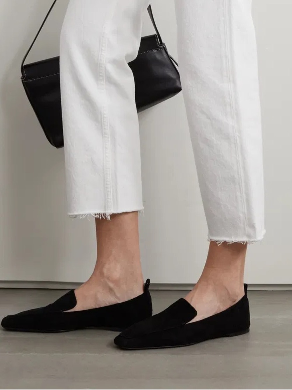 Totême Suede Travel Loafers Black